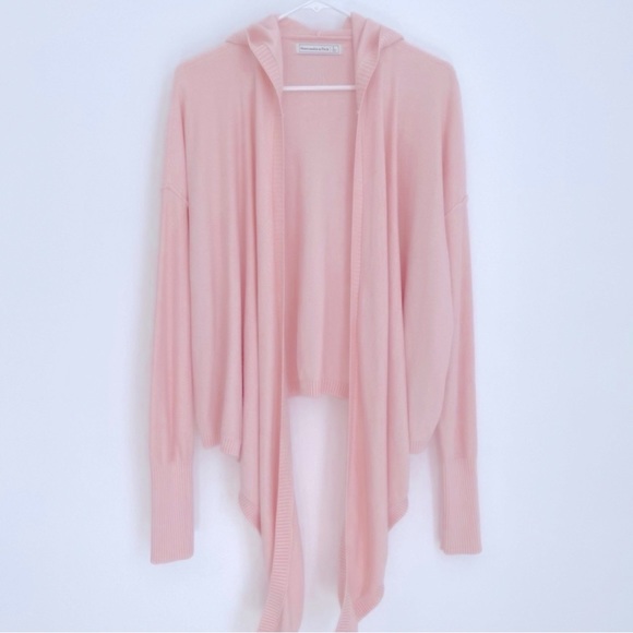 Abercrombie & Fitch Sweaters - Abercrombie & Fitch Baby Pink Hoodie Cardigan